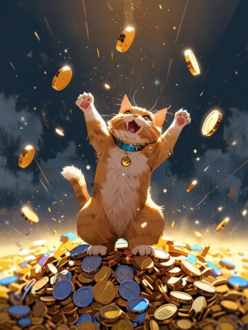 Lucky Coin Cat